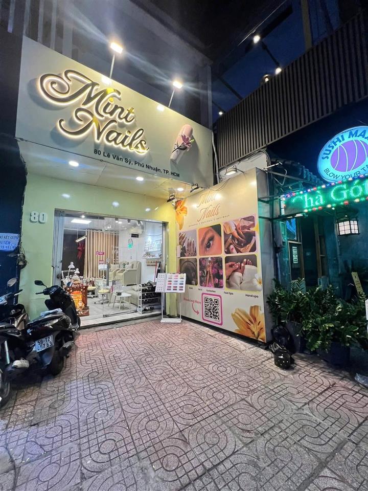 SANG NHƯỢNG MINT NAILS – MẶT TIỀN LÊ VĂN SỸ, PHÚ NHUẬN   Decor sạch đẹp, hiện đại – nhận