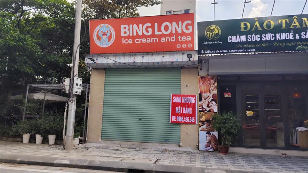 NHƯỢNG LẠI MẶT BẰNG KHU ĐÌA ĐỪNG – THỊ TRẤN PHÙNG, ĐAN PHƯỢNG Vị trí cạnh Cafe 123