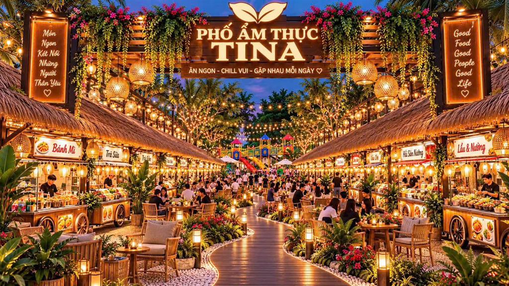LONG XUYÊN – CƠ HỘI KINH DOANH ẨM THỰC CHỈ 3,8 TRIỆU/THÁNG! PHỐ ẨM THỰC TINA – CHÍNH THỨC