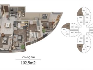 Căn hộ 3n đông nam 91tr/m2 đẹp nhất dự án the queen