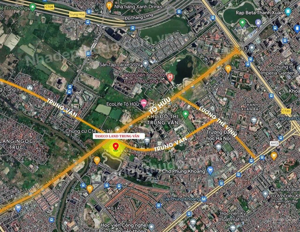 Vua dòng tiền taseco trung văn 80m² mặt đường kinh doanh giá dự kiến chỉ từ 28 tỷ