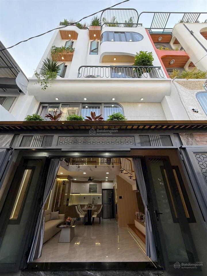 Hạ 1 tỷ nhà mới đẹp thang máy hxh nguyễn oanh p17 gv 5.8*8.5 kết cấu 5 tầng thang máy giá 8.8 tỷ