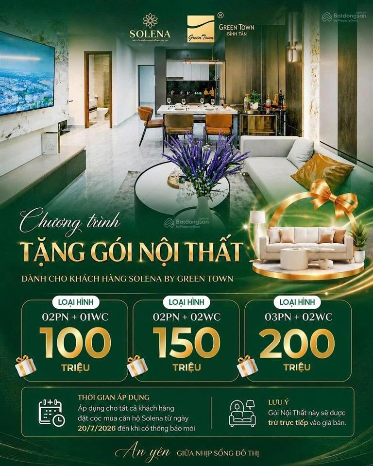 Căn hộ nằm ngay đường số 1  kdc vĩnh lộc, cách đường nguyễn thị tú 300m. có xuất tặng nội thất.