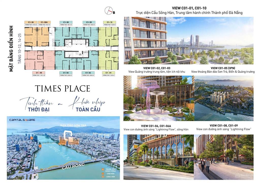 Hàng ngoại giao độc quyền từ cđt căn 2pn 72m2 chỉ 5,082 tỷ là sở hữu tầm view sông hàn