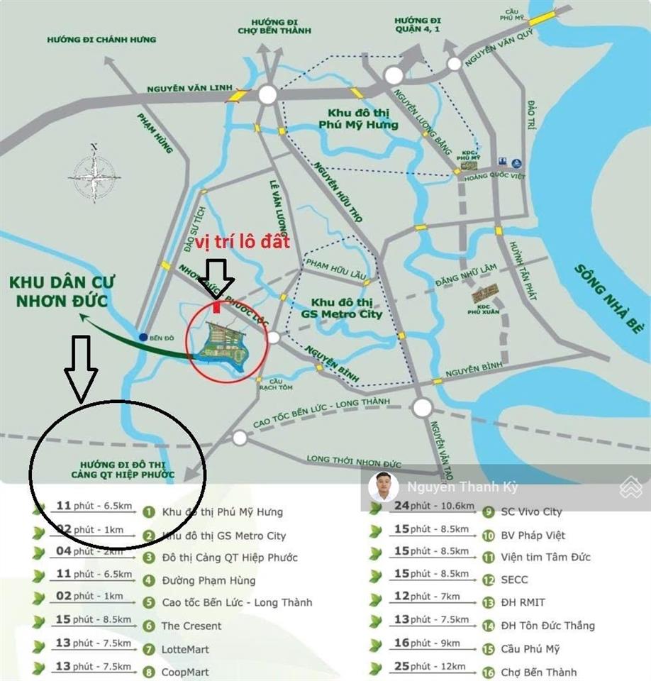 Mặt tiền nguyễn bình, nhà bè ngang 11m đón sóng hạ tầng phía nam dtsd gần 500m