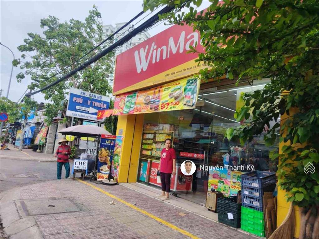 Mặt tiền huỳnh tấn phát nhà bè, căn góc đẹp,đang thuê dài hạn vinmark, có dòng tiền