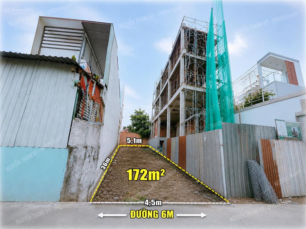 Đất quận 7  hẻm xe hơi 6m 1 sẹc  57,5tr/m2  rẻ ngang nhà bè