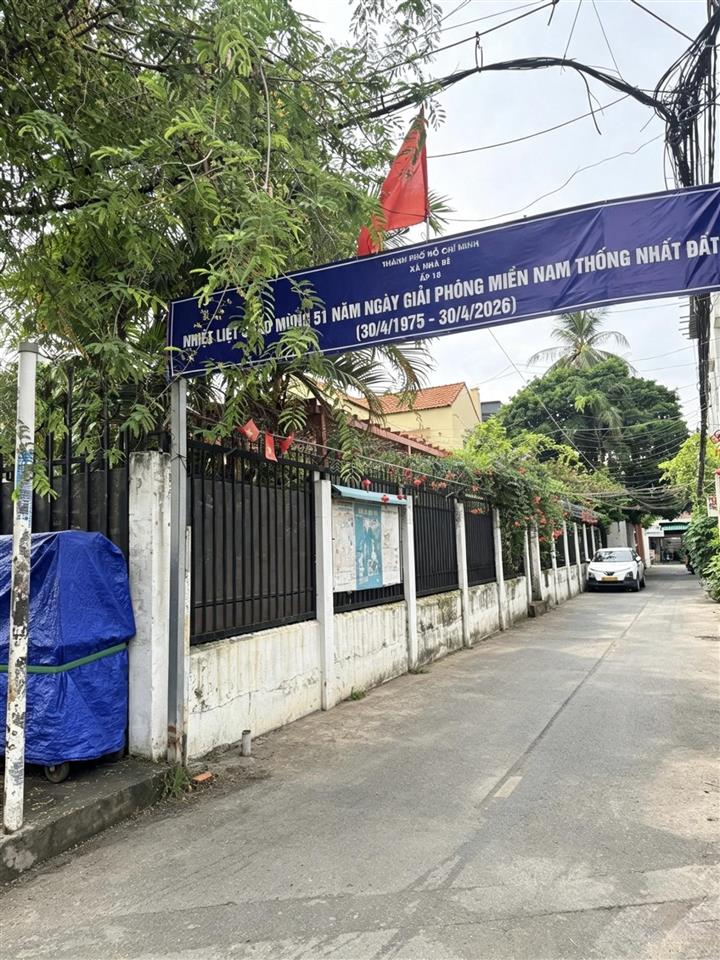 Lô góc 2 mặt tiền hẻm xe hơi huỳnh tấn phát nhà bè  có nguồn thu tốt  sổ riêng