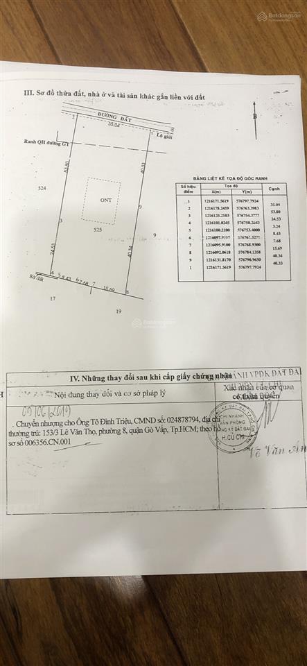 Bán 2.800 m2 đất có 600m2 thổ cư ở xã phước hiệp cù chi