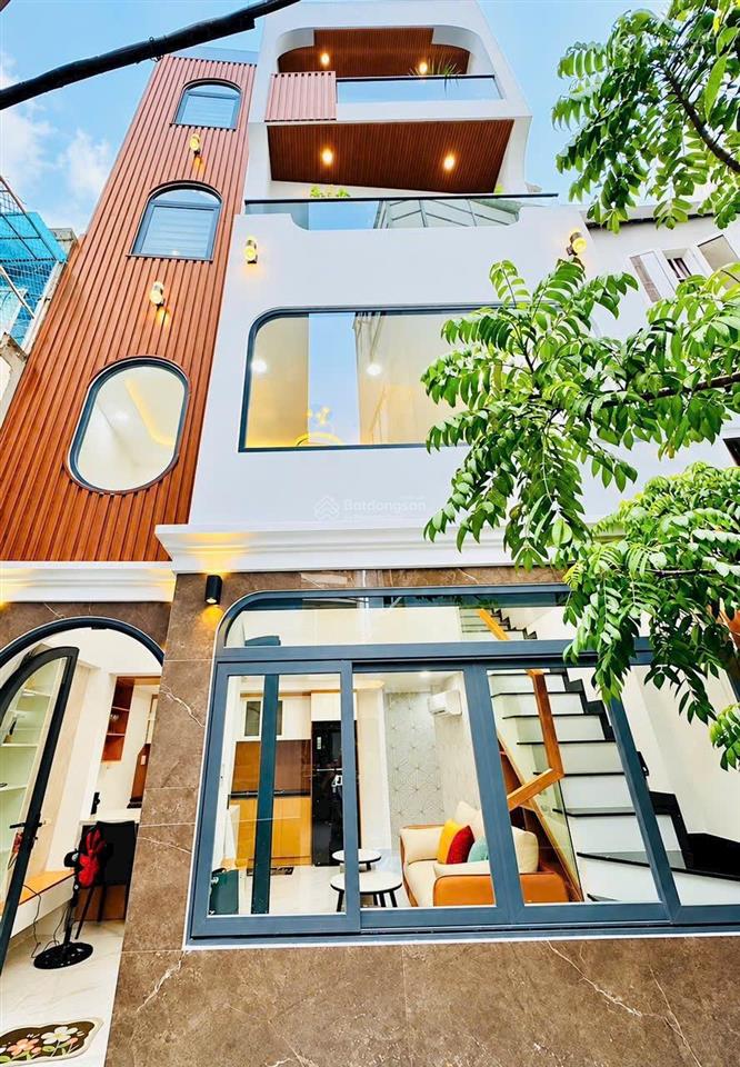 4 tầng thiết kế  hẻm xe hơi tới nhà full nội thất  ngang 6m 3 pn master dân trí cao chỉ 7,5t
