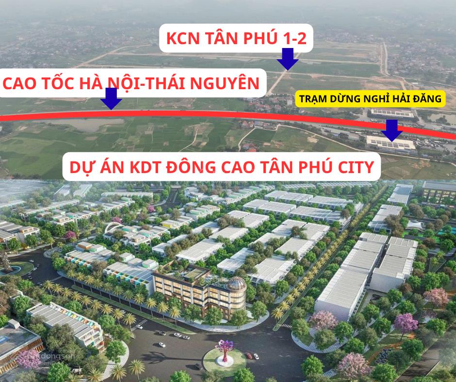 Mở bán đợt 1 tân phú city  kdt đông cao tân phú  thái nguyên