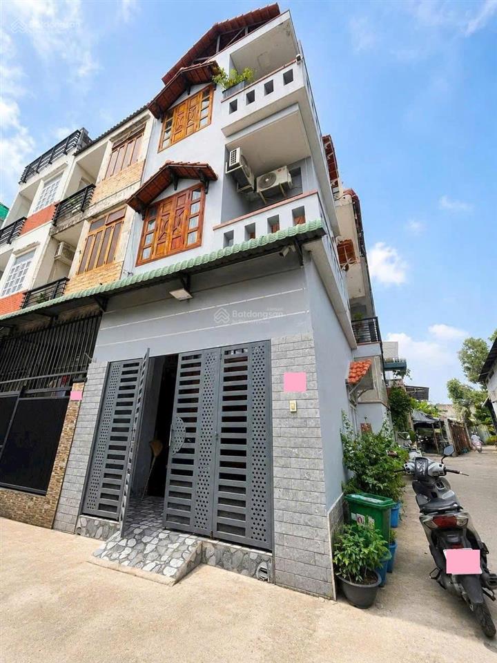 Nhà căn góc  bán nhà riêng hẻm xe hơi đường số 4 trường thọ thủ đức  1 trệt 2 lầu  nở hậu