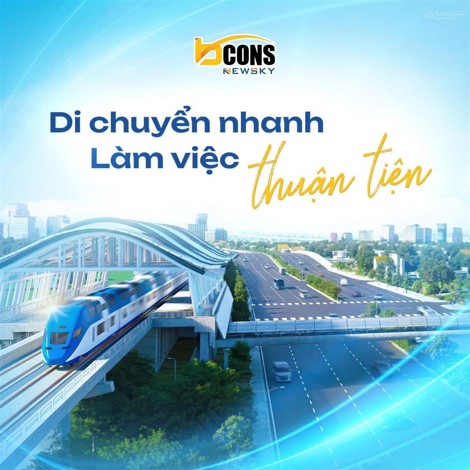 Bàn giao nhanh  sổ hồng lâu dài  căn hộ bcons newsky  mặt tiền ql13  trạm metro số 2