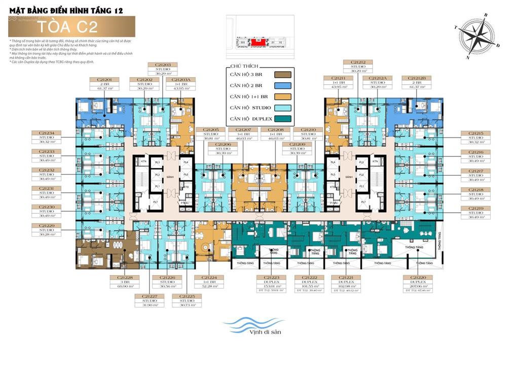 Hot! bán độc quyền căn studio nội giá 1,8 tỷ view chéo biển sun centro town tầng cao  ck 22%