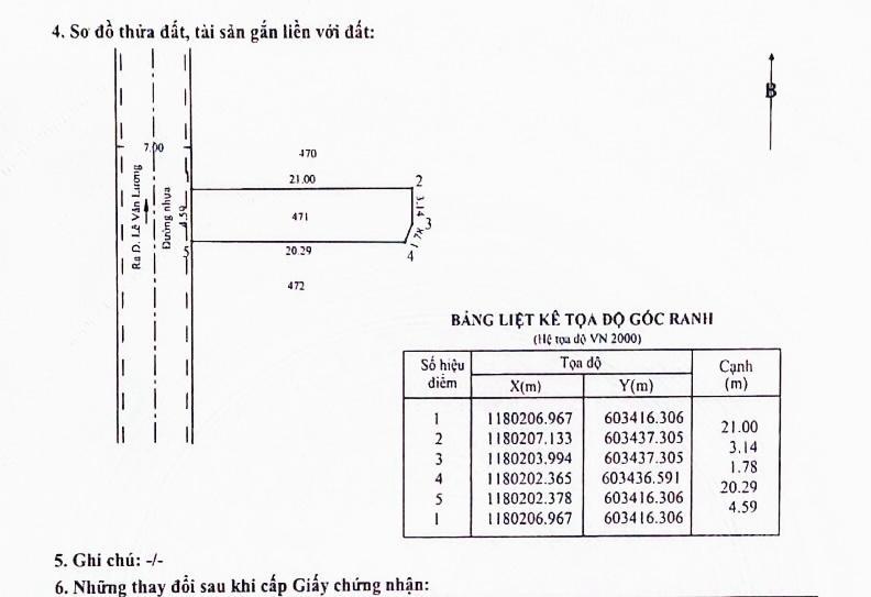 Bán đất 97.6m2 đường lê văn lương, đường 7m, sổ riêng, giá 3.7 tỷ