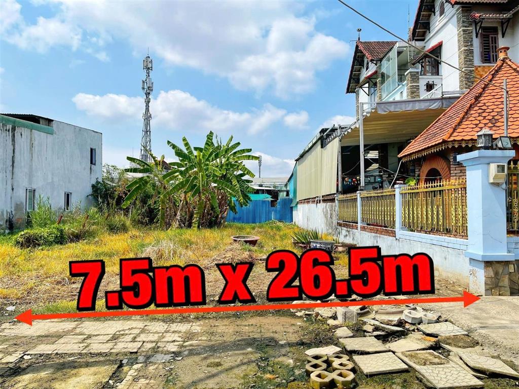 Bán đất 198m2, đường nguyễn bình, gần 3 trường đại học, đường 12m, giá 6.5 tỷ