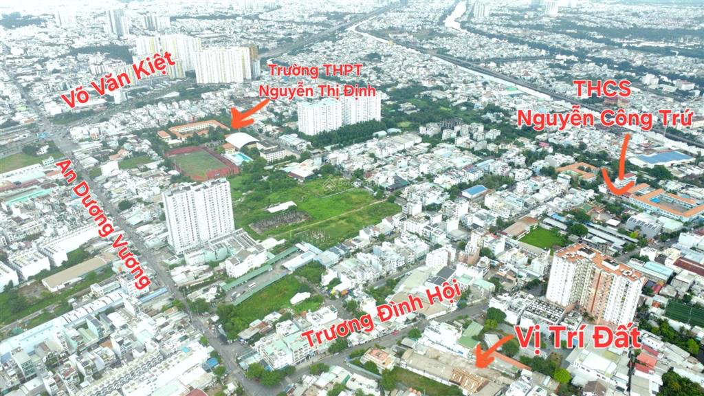 Bán đất f0 trương đình hội 4mx13m|đường nhựa 7m|sổ hồng riêng|xây dựng tự do|giá chỉ 5,2 tỷ (tl)