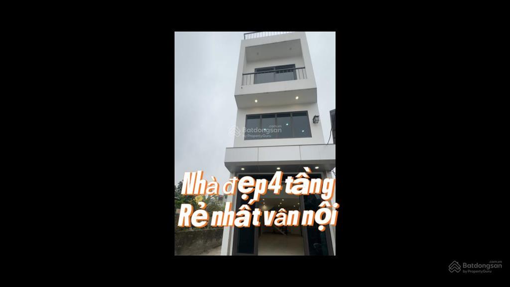 Chủ thiện chí bán 52m2 nhà 4 tầng vân nội, đông anh,nhỉnh 4 tỷ, gần cầu nhật tân, ôtô ngủ trong nhà