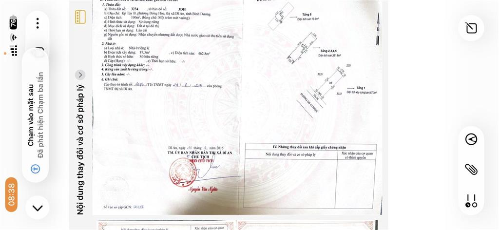 Nhà mt đường gs1 xây 6 lầu thang máy hoàn công chuẩn