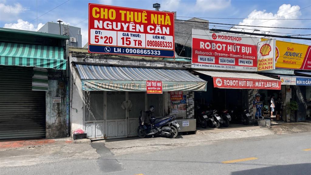 Bán nhà mặt tiền đường số 9 thủ đức