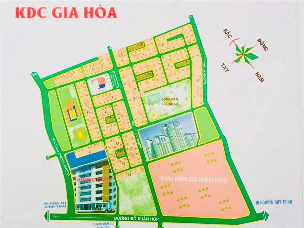 Bán căn nhà phố mặt tiền kdc gia hoà