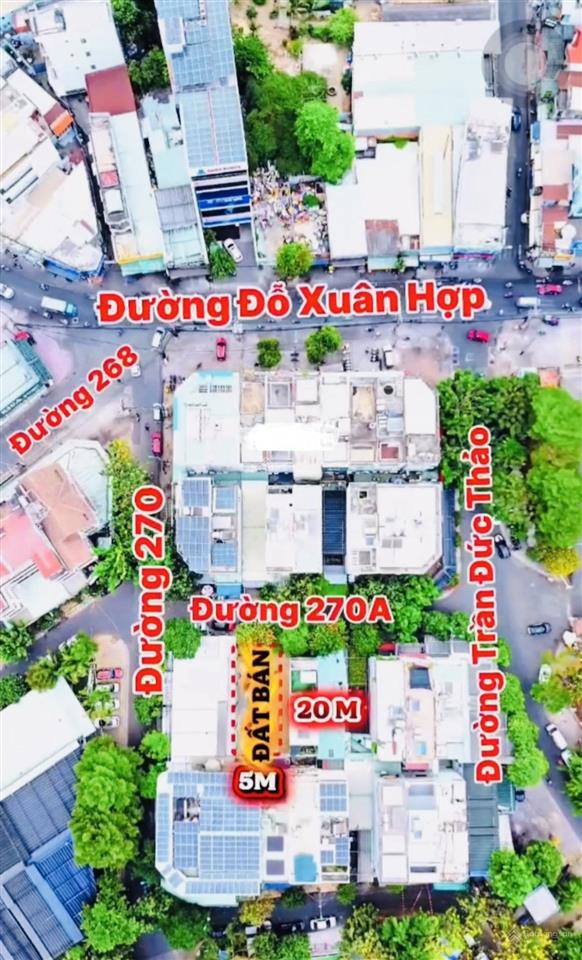Đất 5x20m  khu nam hoà, phước long tp. hcm