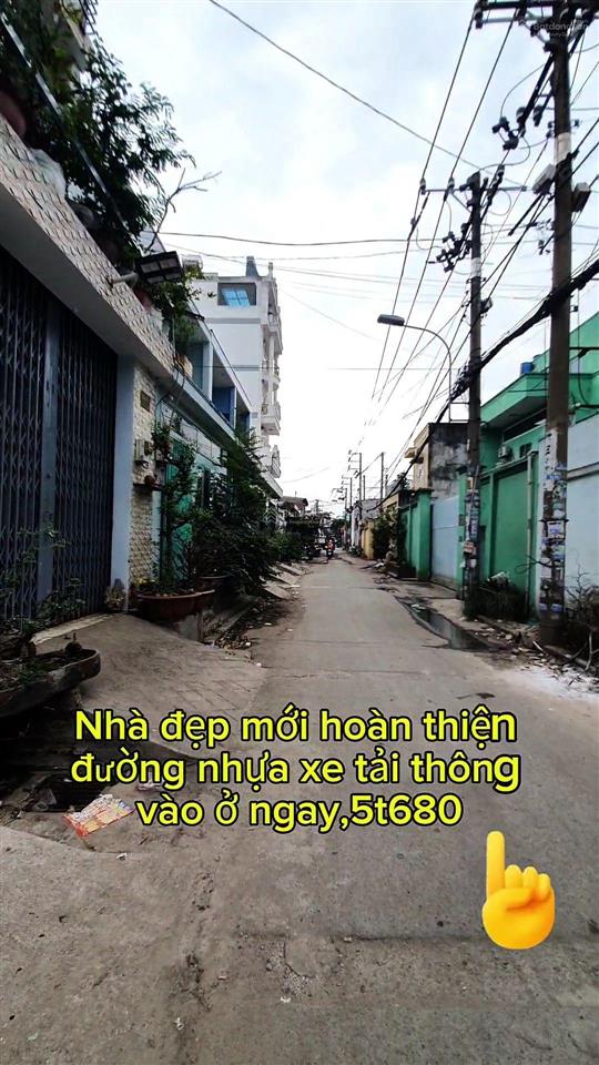 Nhà 1/,đường nhựa,xe tải thông,vừa hoàn thiện,5t6 giảm còn 5tỉ3 nhà mớivào ở ngay,full nội thất