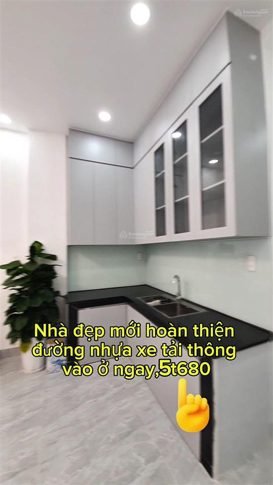 Nhà 1/,đường nhựa,xe tải thông,vừa hoàn thiện,5t6 giảm còn 5tỉ3 nhà mớivào ở ngay,full nội thất