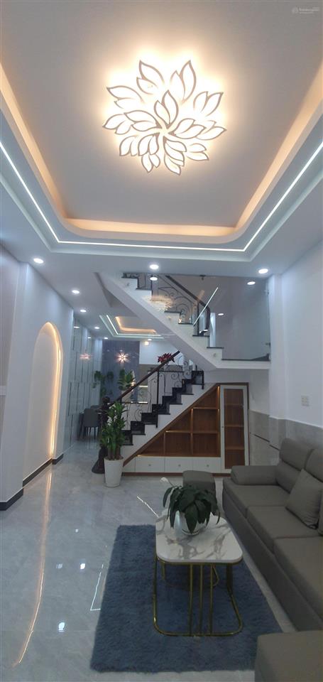 Nhà 4 tầng, hẻm xe tải 7m thông thoáng,gần bv bình tân, 6tỉ 610tr. tặng nội thất cao cấp.