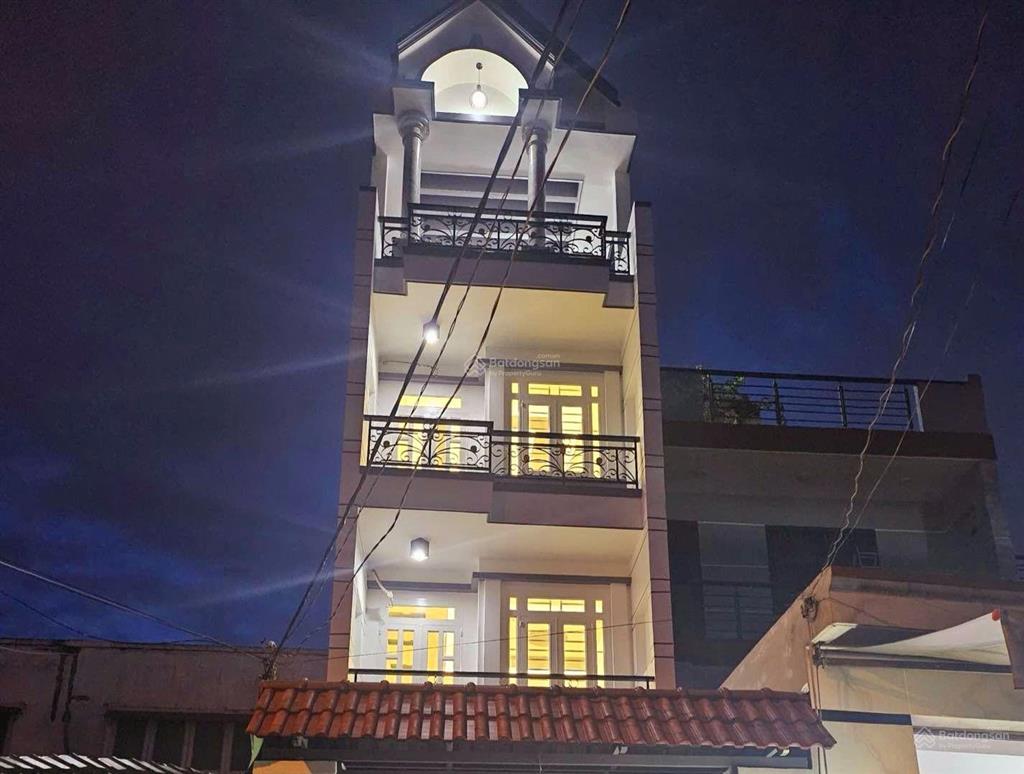 Nhà 4 tầng xây mới,mặt tiền đường, tiện kd đa ngành nghề, chỉ 9tỉ x.gần chợ bình trị đông!