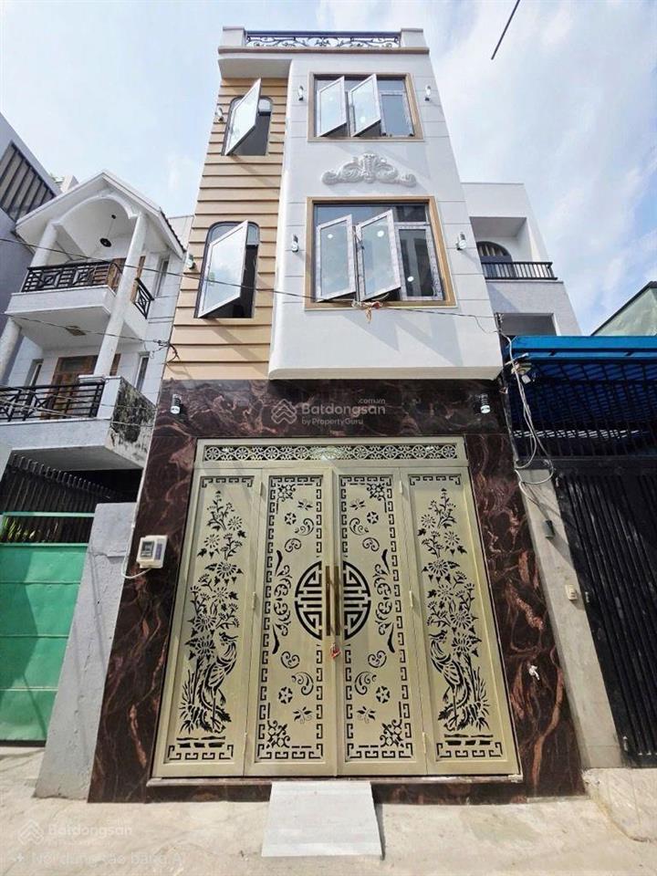 Nhà đẹp 4 tầng mới tinh,ngay chợ gò xoài, sát mặt tiền đường,hxh, shr, hoàn công đủ, 5 đồng hơn! n