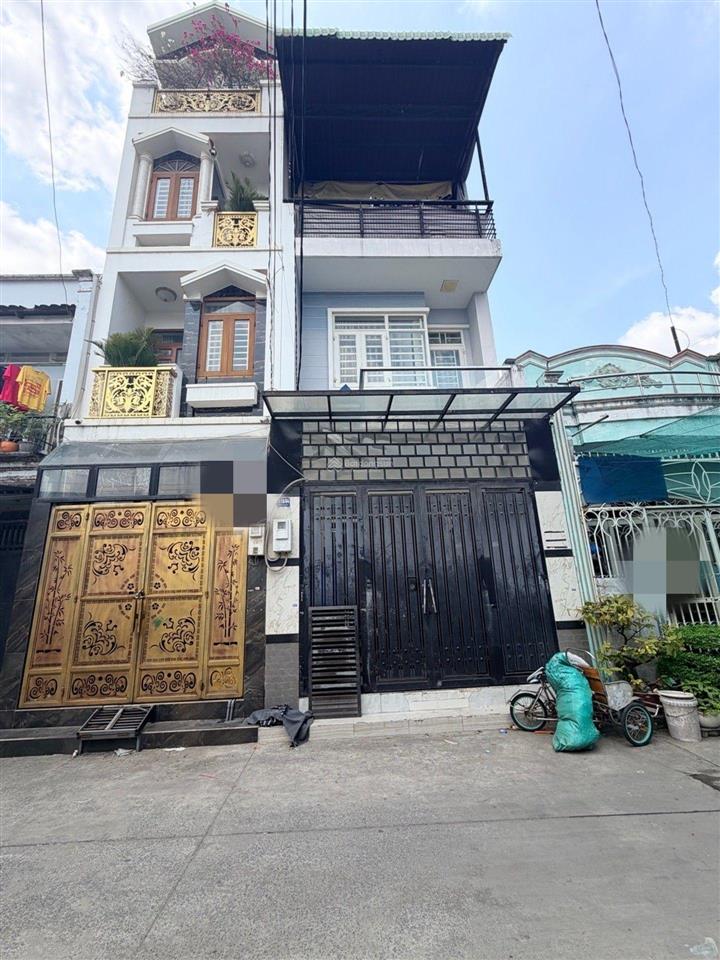 Nhà 3tầng btct, nguyễn văn quá, đht, q12  đường thông 5m ô tô quay đầu  nhà cứng nghét vô ở ngay