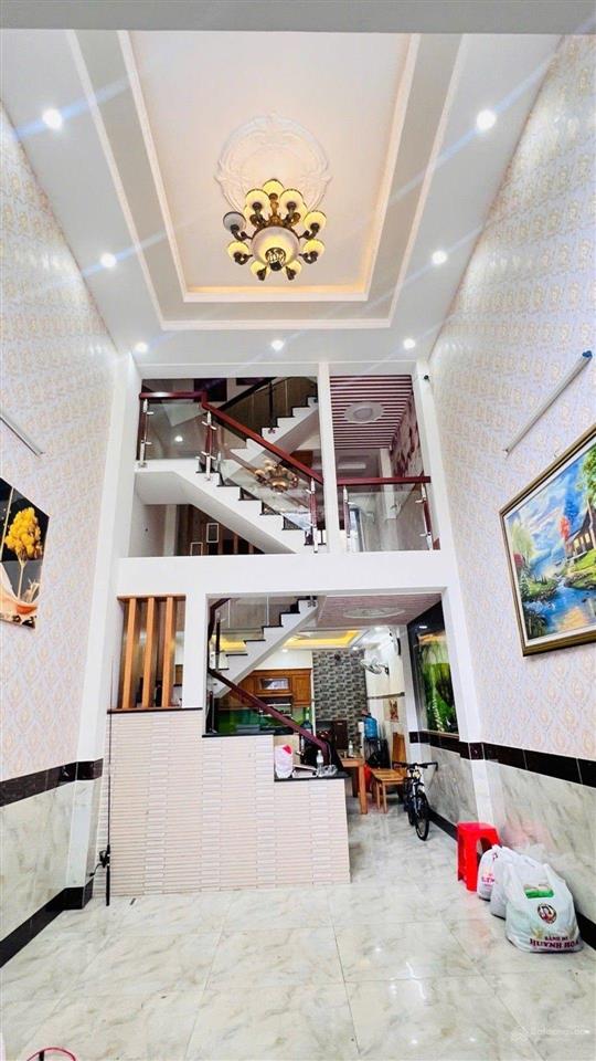 Nhà 4 tầng btct, tân thới hiệp, q12  đường nhựa 5m  dt 120m2 (6x20) căn góc ít lộ giới  giá tốt