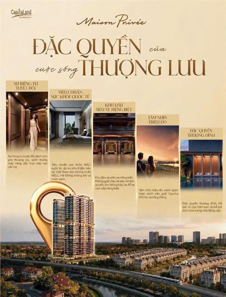 Bảng giá, thông tin mở bán đợt 1 dự án maison privée cập nhật cđt capitaland