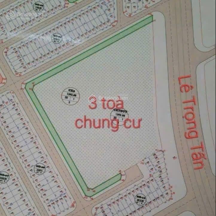 Giảm 2 tỷ, chỉ 68 tỷ, dt 200m2, mt 8m, liền kề mặt đường lê trọng tấn, hà đông, cạnh tòa chung cư