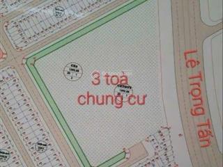 70 tỷ, dt 200m2, mt 8m, 2 mặt đường, mặt đường lê trọng tấn, hà đông, cạnh tòa chung cư