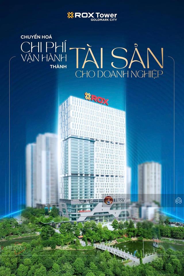 Chỉ với 2.5 tỷ sở hữu sàn vp tại rox tower  cho thuê 60  100 tr/th. chiết khấu 4%  vay ls 0%