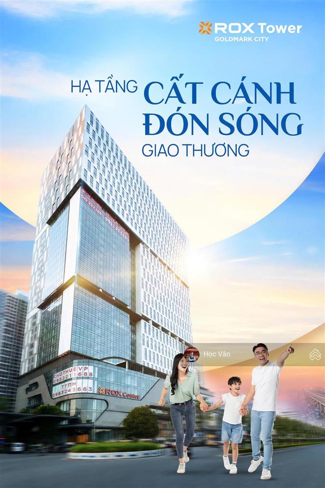 Chỉ với 2.5 tỷ sở hữu sàn vp tại rox tower  cho thuê 60  100 tr/th. chiết khấu 4%  vay ls 0%