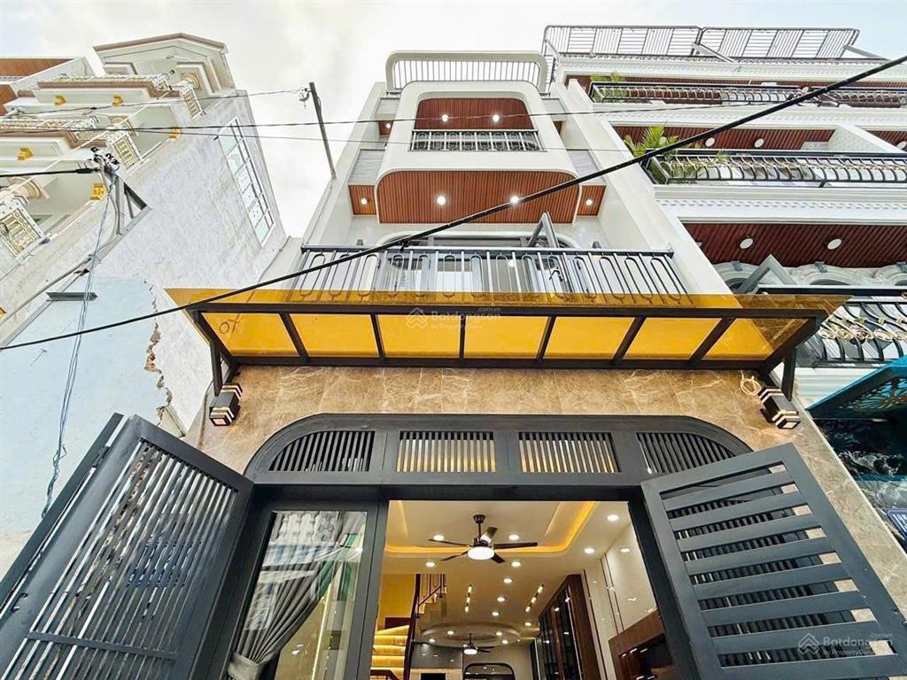 Nhà 51.2m² phan văn trị, bình thạnh. xây 1 trệt 3 lầu, gần chợ. hẻm 5m, sổ riêng