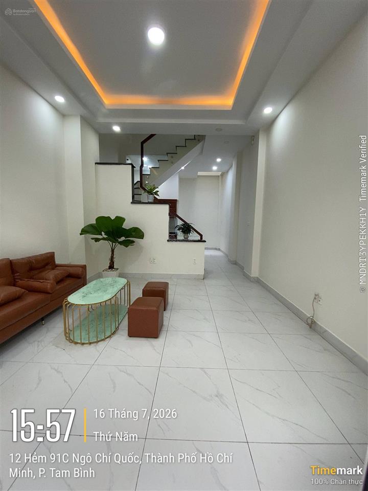 Nhà đẹp phường bình chiểu 4,3*12, 2 lầu + sân thượng, đúc tấm thật, giá chỉ 4,85 tỷ
