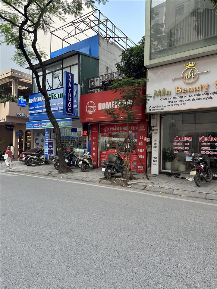 Mặt phố lạc trung  vĩnh tuy  hbt hai mặt tiền  mặt sau mặt ngõ thông ô tô