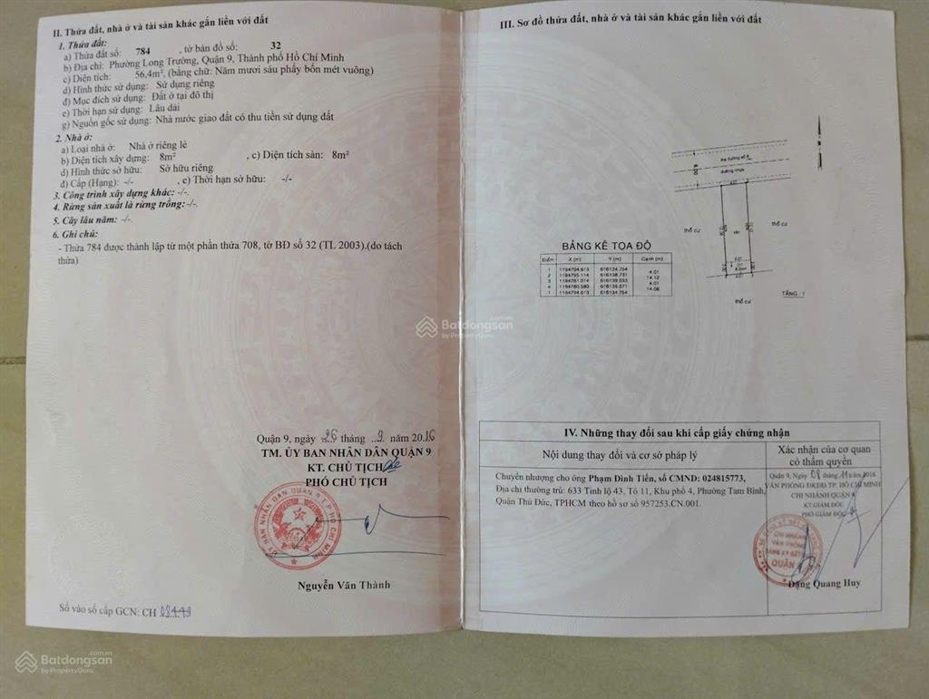 Đất nguyễn duy trinh  56m2  hẻm 6m thông  dân trí cao  giá chạm đáy