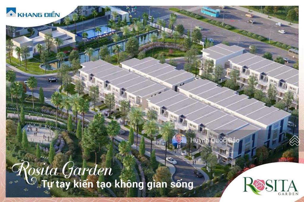 Bán biệt thự góc sân vườn rosita garden khang điền quận 9, giá 16,5 tỷ, căn 245m²