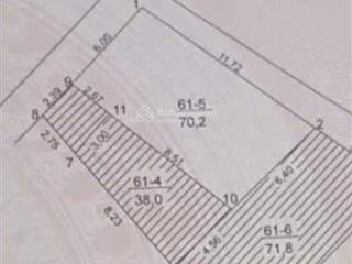 Bán đất triều khúc tân triều,72m2, mặt tiền 6m, lô góc, 2 mặt thoáng, đường 3m, 13.8 tỉ