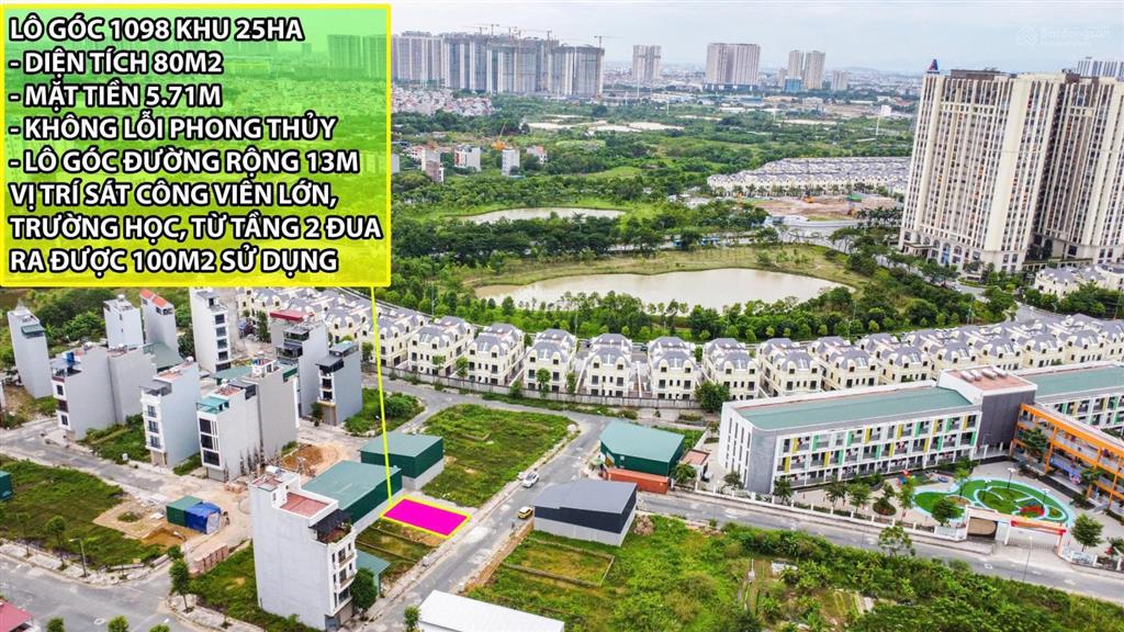 Tổng hợp bảng hàng những lô đất đẹp nhất khu 25,2ha vân canh, hoài đức, hà nội