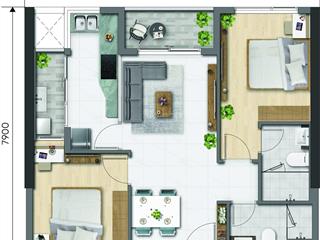 Bán căn hộ daqua view bến bình đông, p14, q8, tp.hcm, diện tích 68,77m2 giá 4tỷ3 (giá rẻ)