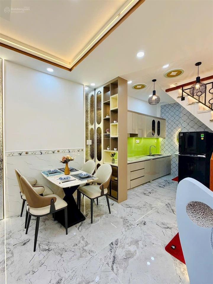 Nhà đẹp cuối năm 1 trệt 1 lầu dt 38,1m2 đường vũ tùng phường 2 quận bình thạnh