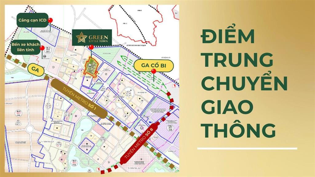 Green little town cổ bi trực tiếp cđt mở bán đợt đầu, từ 165tr/m2, ck 7%, hỗ trợ lãi 0% 65% gtch