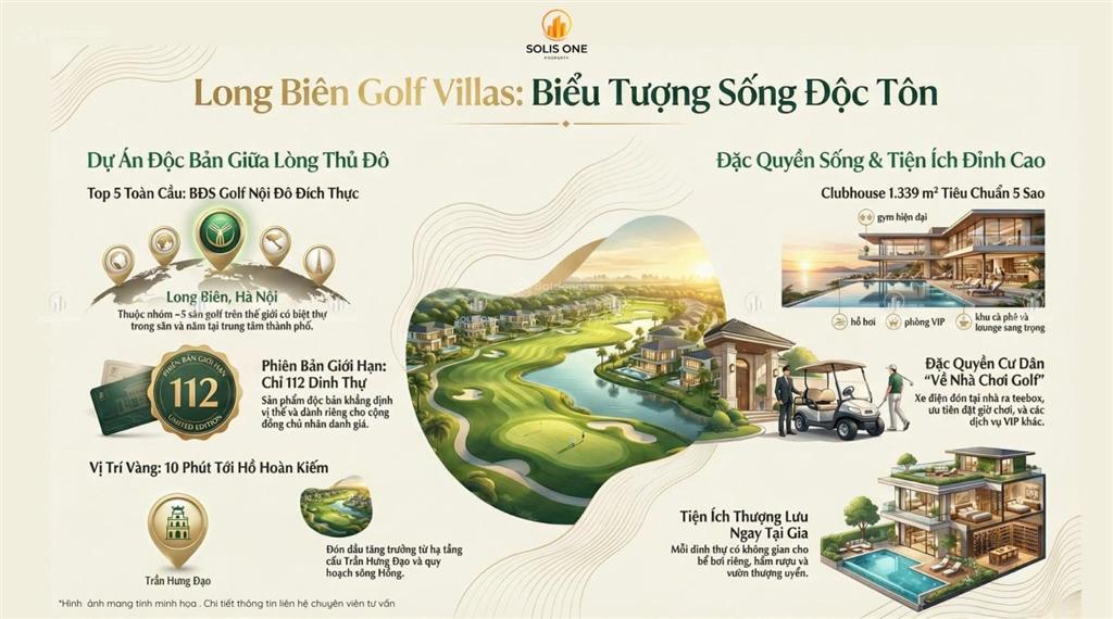 Trực tiếp cđt căn bt vip tại villa golf long biên, ck 9%, hỗ trợ vay 0% 18 tháng, khoảng 390tr/m2