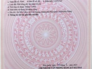 2225m2 đất bến tràm cửa dương | giá chỉ 7,5 triệu/m2